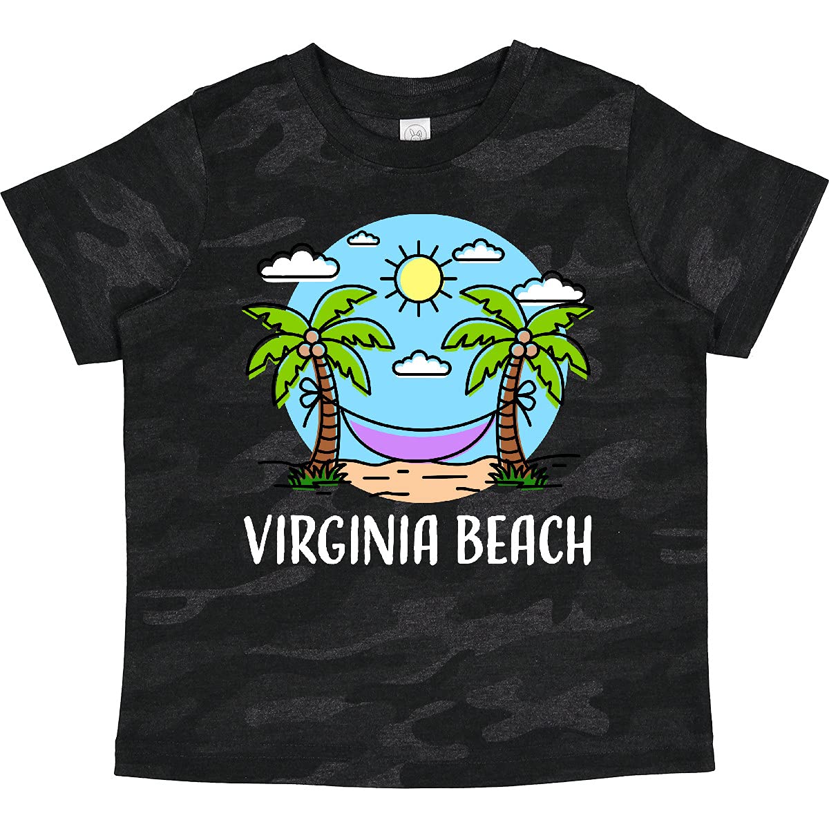 Inktastic Summer Vacation in Virginia Beach Toddler T-Shirt - Cute Kids Travel Shirt for Beach Trips & Family Vacations