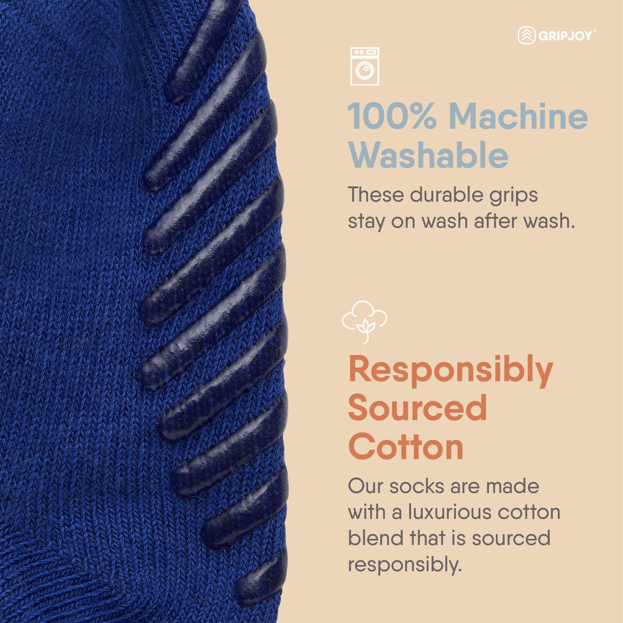 Gripjoy Non-Slip Toddler Socks with Grippers - 4 Pairs of Anti-Slip Baby Socks for Boys & Girls - Perfect for Playtime, Daycare, and Hardwood Floors