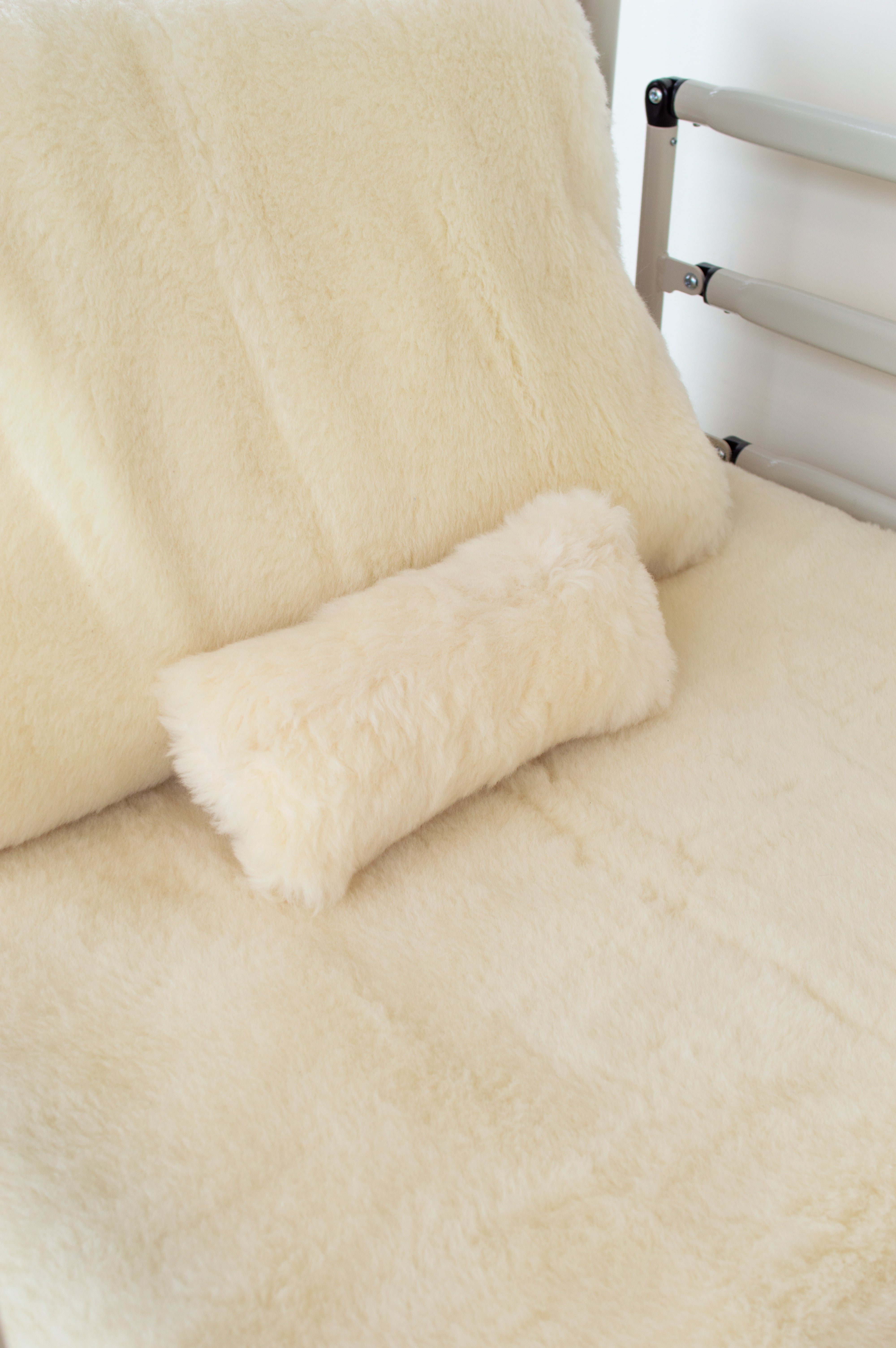 Soft Wool Filled Small Pillow for Bed, Couch & Travel - Cozy & Hypoallergenic Support for Neck & Back