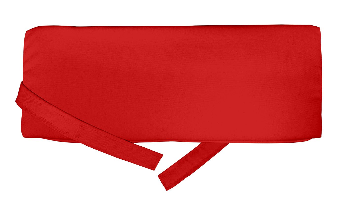 Sunbrella Canvas Red Adirondack Head Rest Pillow - Outdoor Lounge Chair Cushion for Patio, Poolside & Garden Relaxation