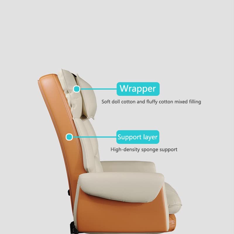 Ergonomic Reclining Office Chair with Footrest - Swivel Gaming & Computer Chair for Home & Office Use - Adjustable Backrest for Comfortable Work & Relaxation
