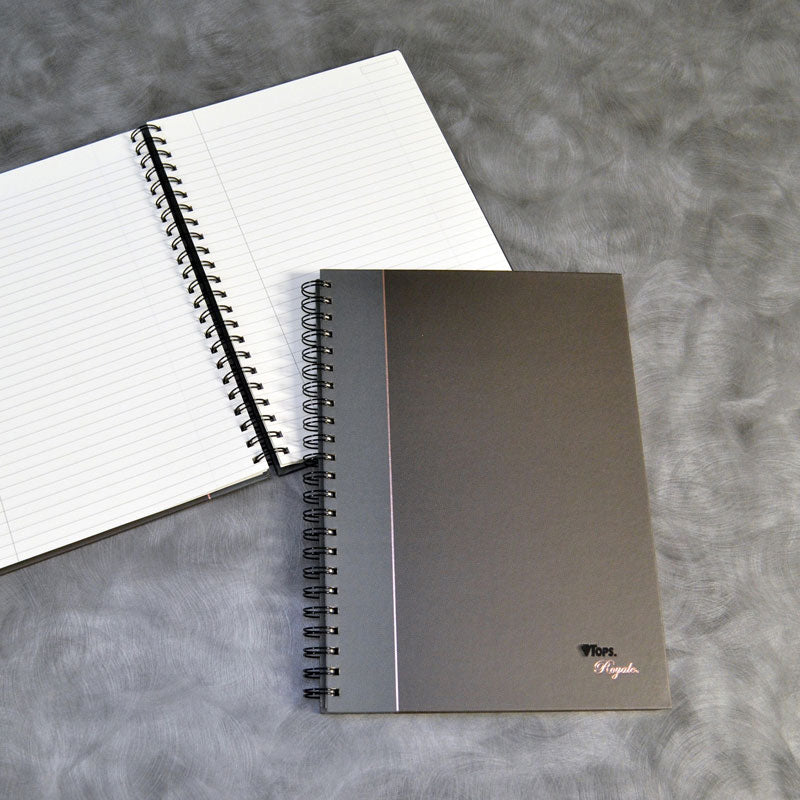 Royale Wirebound Business Notebook - Premium Lined Journal for Office, School & Meetings - Spiral Bound Writing Pad with Durable Cover
