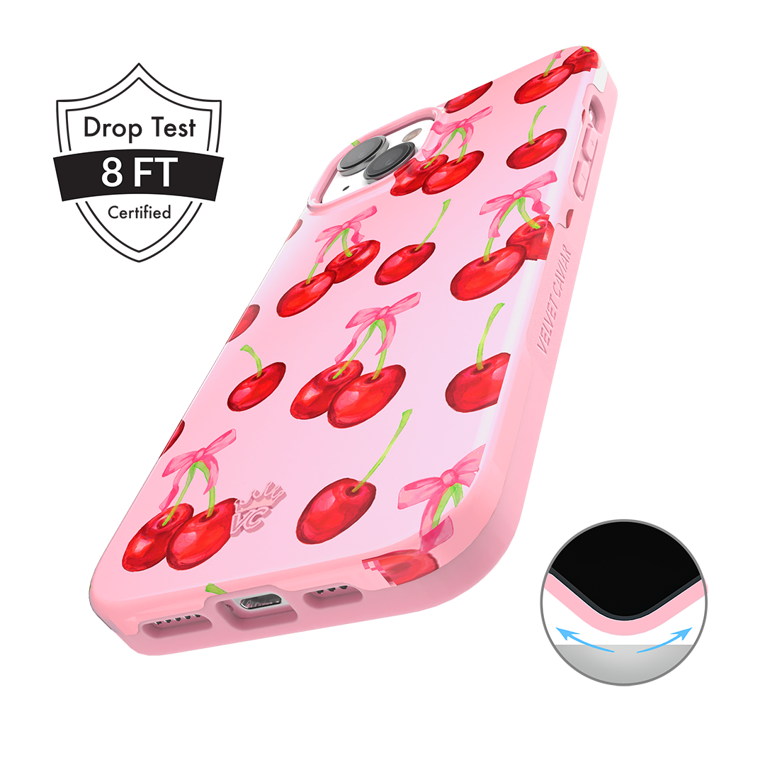 Sweet Cherry Pattern iPhone Case - Cute & Durable Phone Cover for iPhone 13/14/15 Pro Max - Perfect for Everyday Use, Travel & Gift Giving