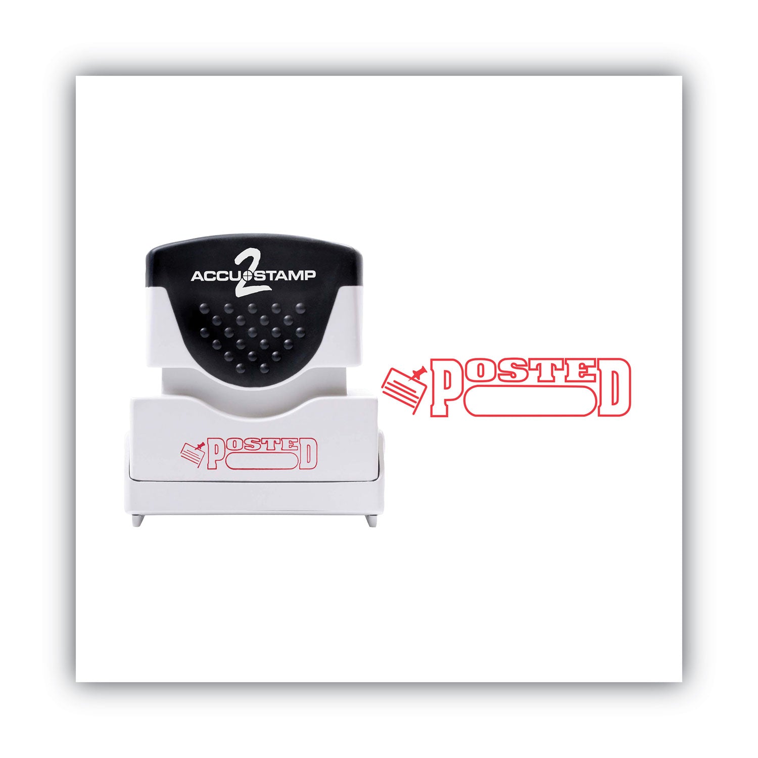 ACCUSTAMP2® Pre-Inked Self-Inking Stamp - Red 