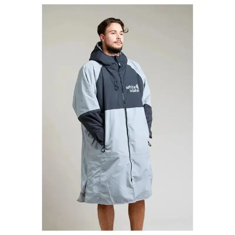 Premium Unisex Hard Shell Swimming Robe for Adults - Steel Grey | Quick-Dry Waterproof Beach Cover-Up for Pool, Surfing & Outdoor Activities