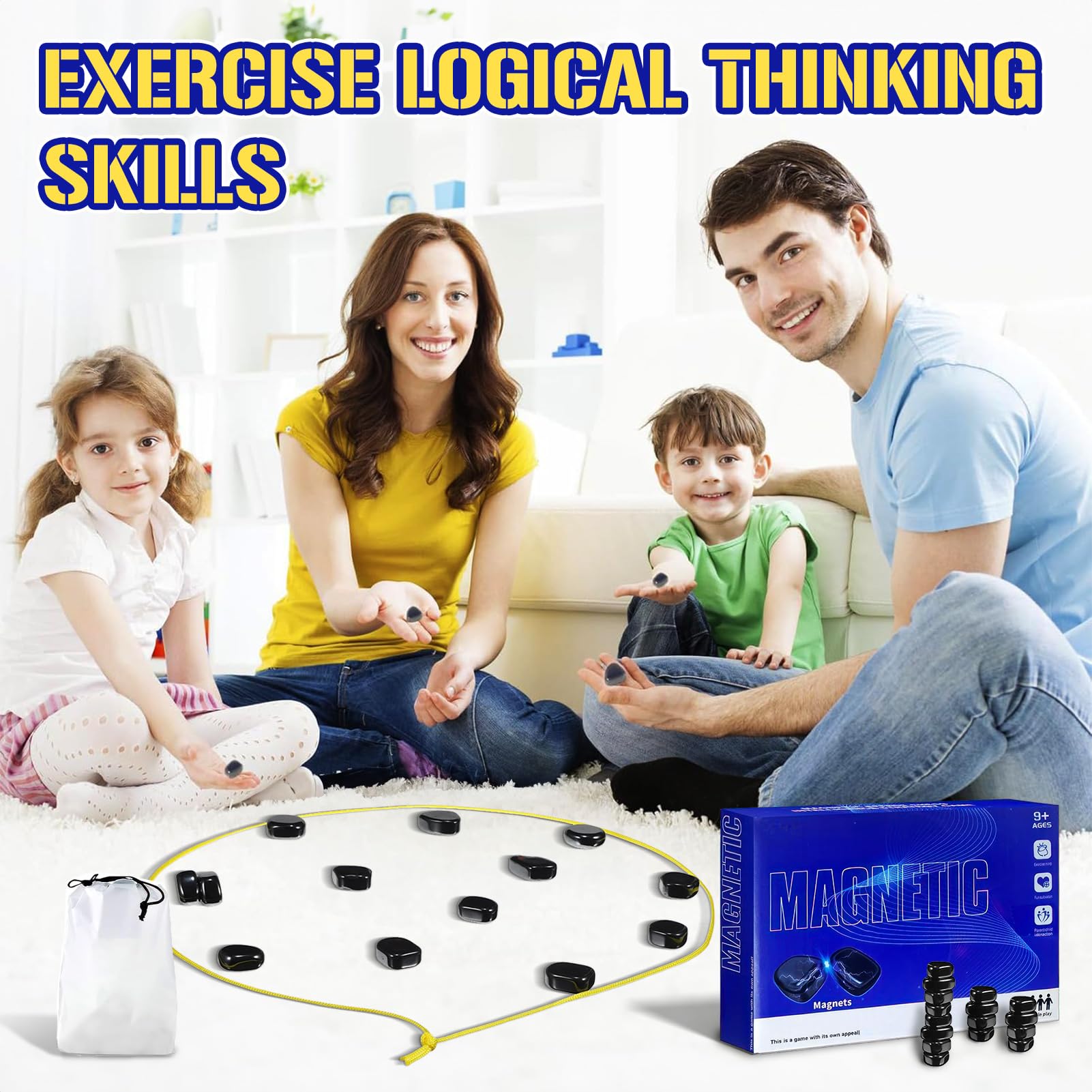Magnetic Chess Set - 20 Piece Portable Chess Board Game for Kids & Adults | Travel, Party & Indoor Fun | Foldable Puzzle Game for Home & Outdoor Play
