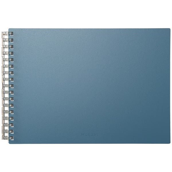 LIHIT LAB Mutual Open Ring Notebook - Landscape Style for Office, School & Journaling | Durable Spiral Binder with Smooth Writing Paper | Perfect for Note Taking, Sketching & Planning