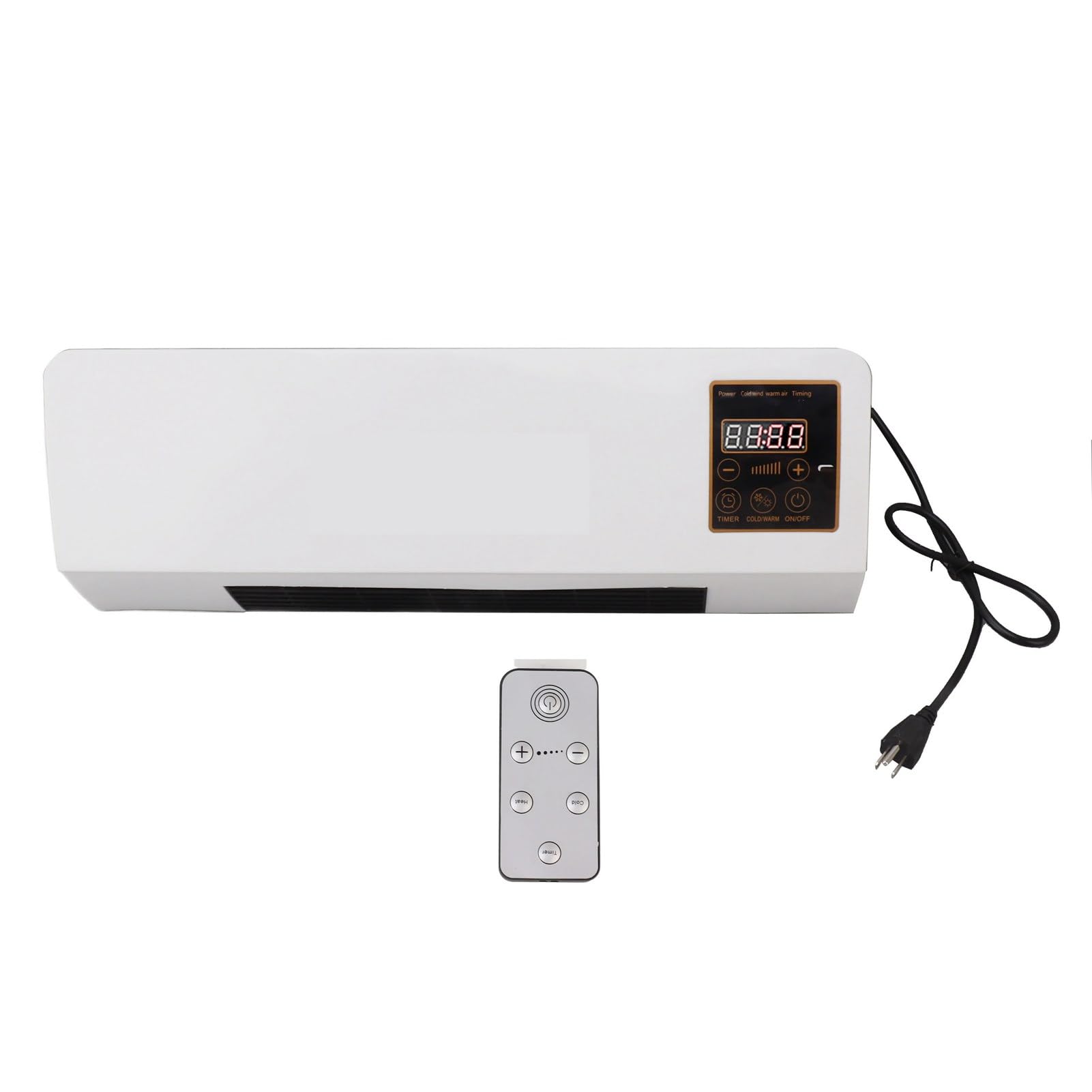 Wall Mounted Air Conditioner & Heater with Remote Control, Built-In Battery, Anti-Overheating System - Perfect for Bedrooms, Offices, and Small Spaces