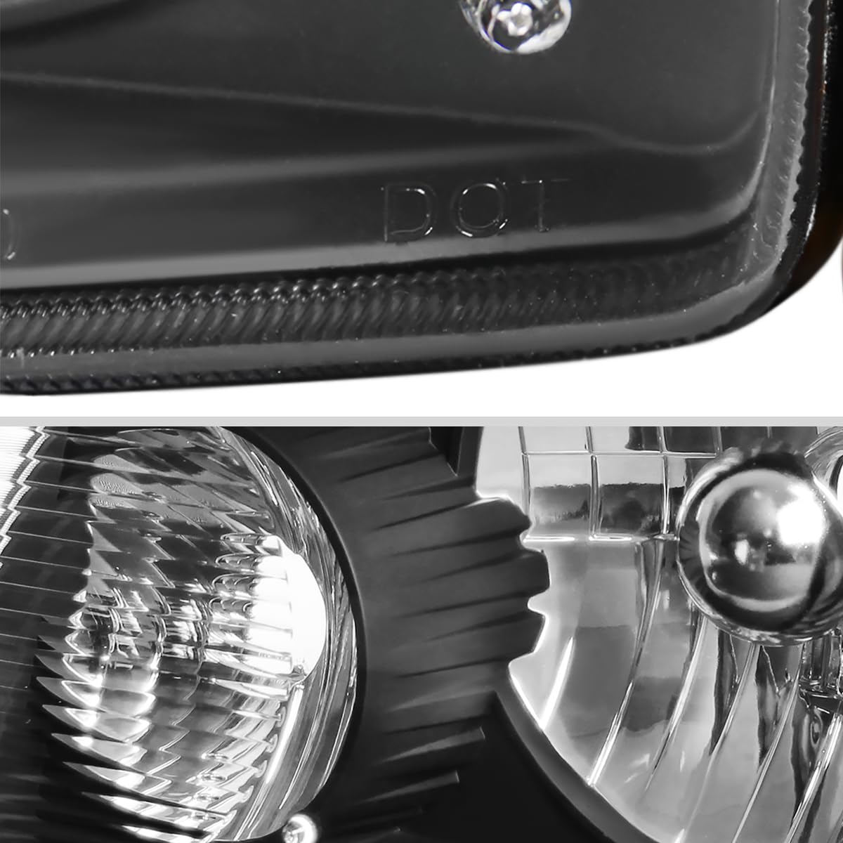 2001-2011 Ford Ranger Black Headlights & Corner Turn Signal Lights - Durable Replacement for Pickup Trucks - Perfect for Off-Roading & Night Driving