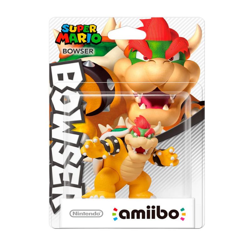 Official Super Mario Bowser Amiibo Figure - Compatible with Nintendo Switch, Wii U & 3DS - Perfect for Gaming Collectors & Mario Fans