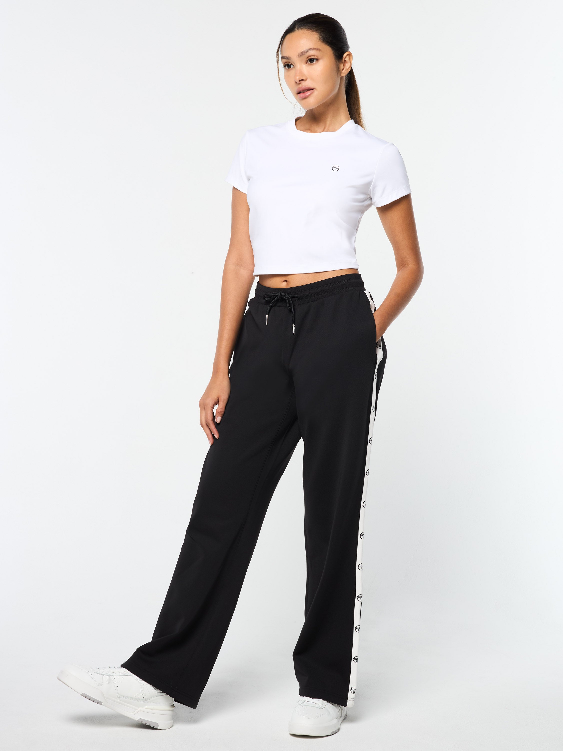Ardea Straight Leg Track Pants for Women - Black Beauty | Comfortable & Stylish Athletic Pants for Running, Yoga, Gym & Lounge Wear