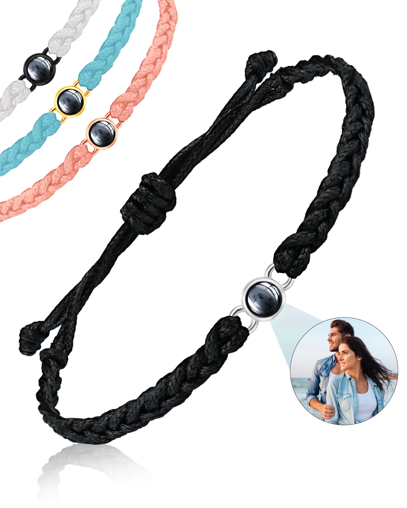 Custom Photo Projection Bracelets for Women & Men - Personalized Picture Inside Bracelet - Unique Valentine’s Day, Birthday & Christmas Gifts - Perfect for Anniversaries, Couple Jewelry & Special Occasions