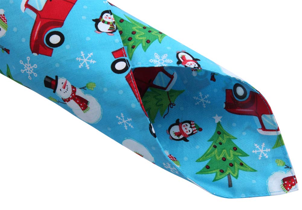 4 Pack Reversible Christmas Dog Bandanas for Pets - Holiday Pet Accessories
