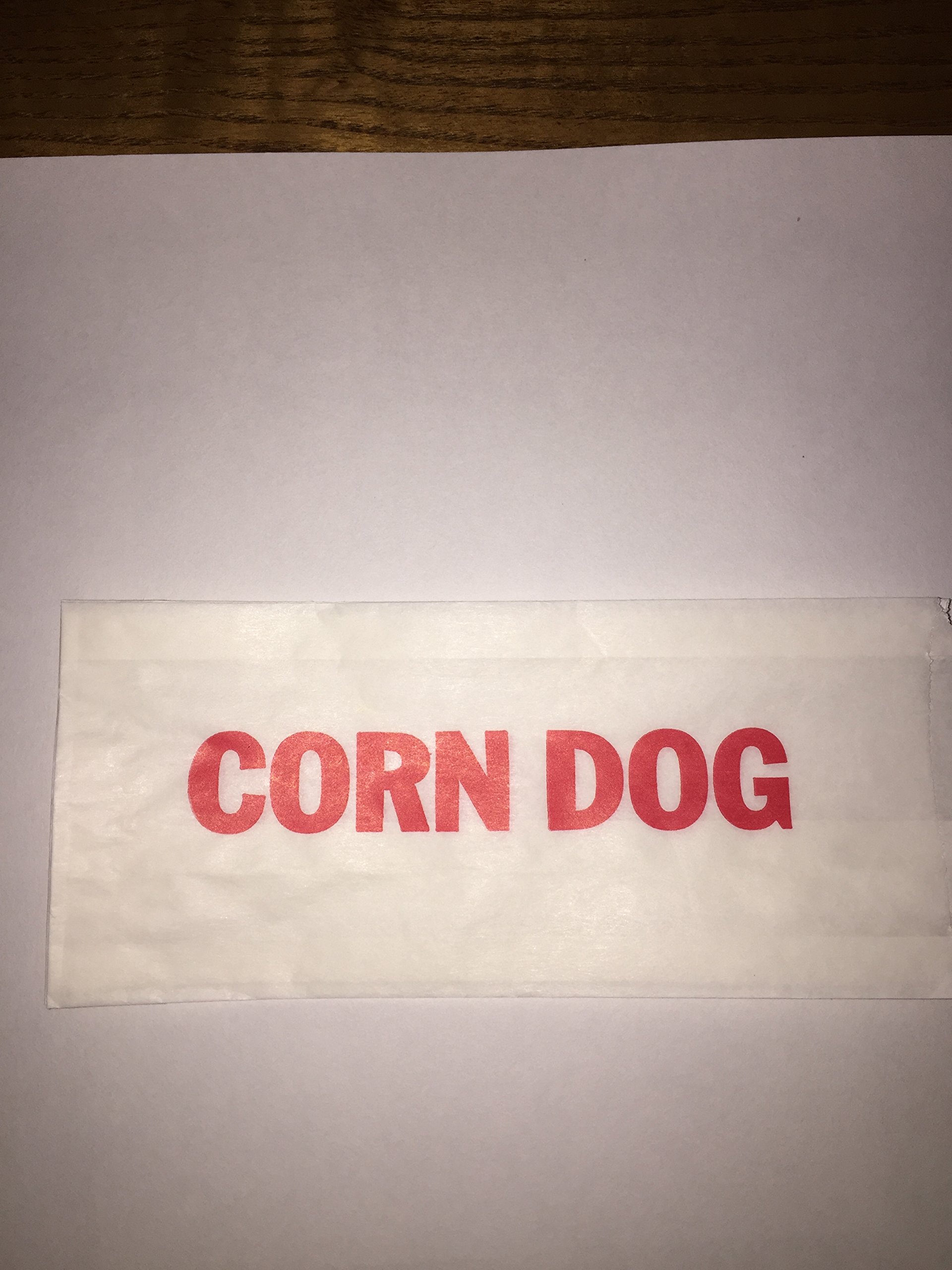 100-Pack Corn Dog Paper Bags - Food-Grade Grease-Proof Wrapping Bags for Corn Dogs, Hot Dogs & Snacks - Perfect for Food Trucks, Carnivals & Home Use