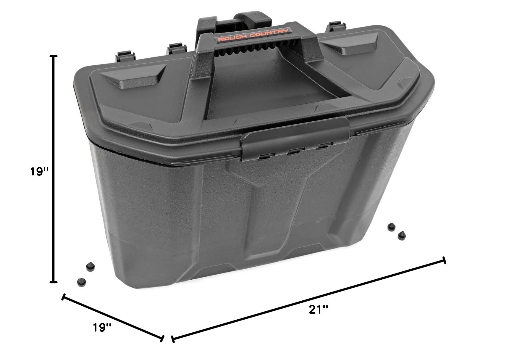 Rough Country Under Passenger Seat Storage Box for Can-Am Defender - 97061 | Durable Vehicle Organizer for Hunting Gear & Tools | Perfect for Off-Road Adventures & Worksite Storage