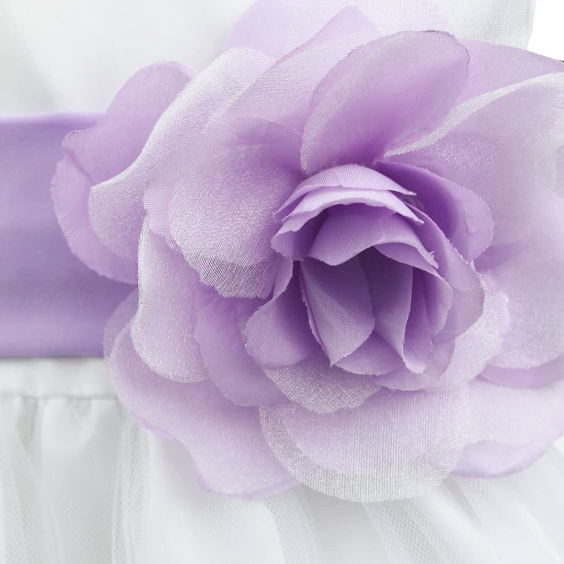 **Elegant Flower Girl Dress with Tulle Petals - Maxi Skirt for Kids Girls, Wedding Bridesmaid Dress, Formal Event & Pageant Party Ball Gown - Perfect for Weddings, First Communion, Birthday Parties & Special Occasions**