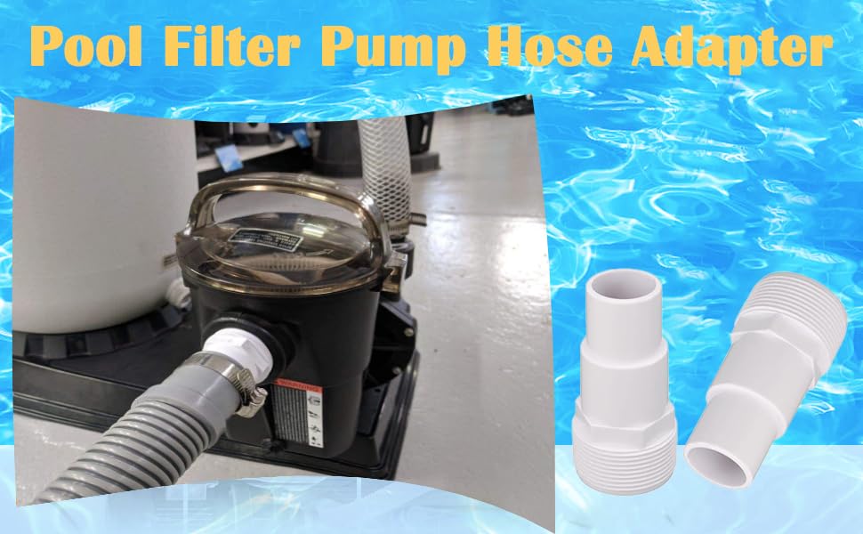 Pool Filter Pump Hose Adapter - 1 1/4