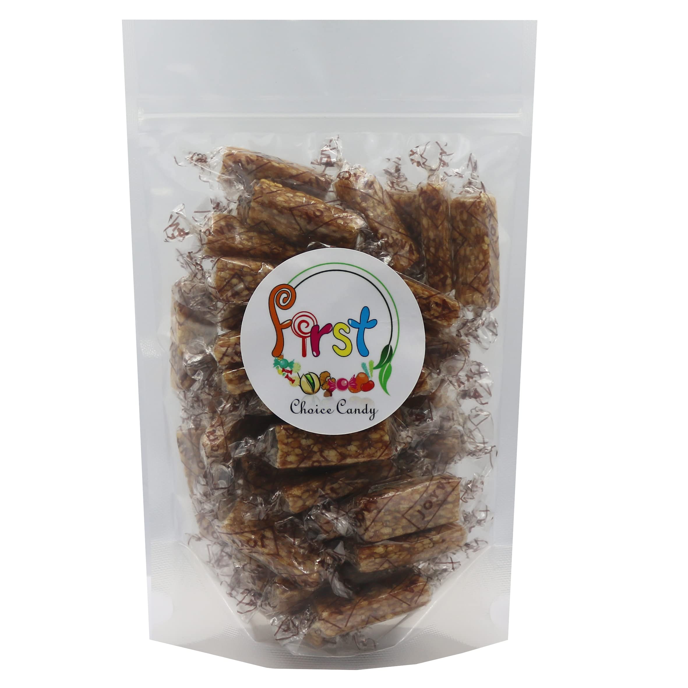 FirstChoiceCandy Honey Sesame Sticks - Crunchy Individually Wrapped Sesame Candy Snacks, Sweet & Nutritious On-The-Go Treat - Perfect for Office Snacks, Travel, Gifts & Healthy Desserts