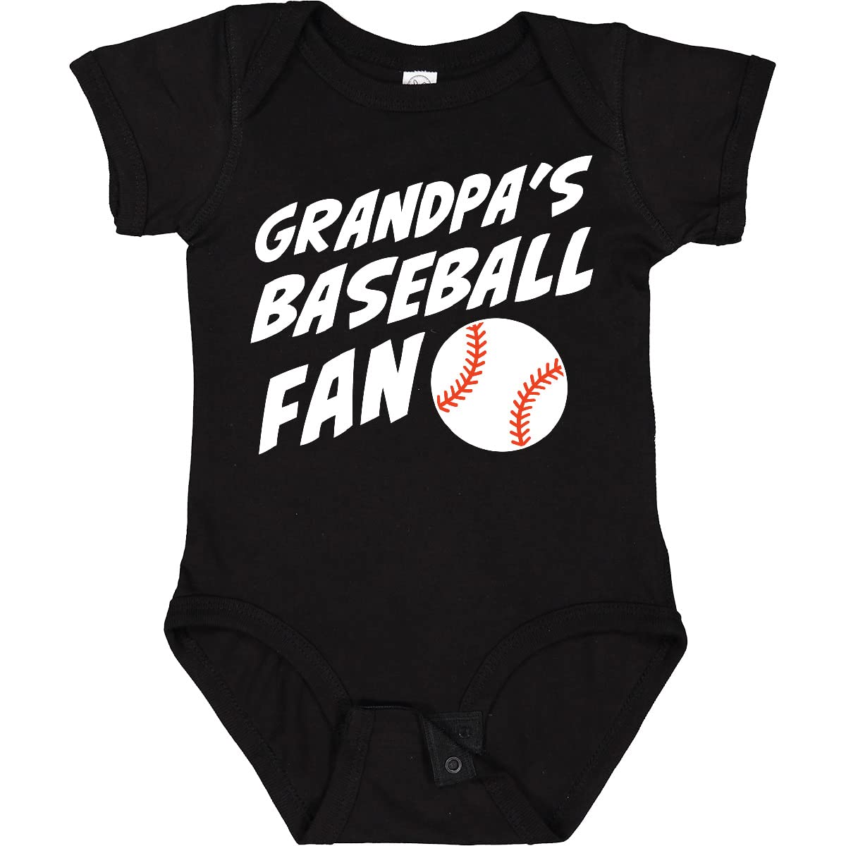 Inktastic Grandpa's Baseball Fan Baby Bodysuit - Cute Baseball Onesie for Newborns & Infants - Perfect for Baseball Games, Family Photos & Grandparents Day Gifts
