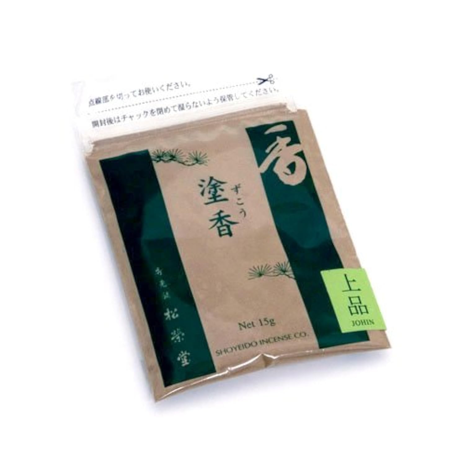 Shoyeido Premium Incense Body Powder - Johin Scent for Relaxation, Meditation & Aromatherapy at Home