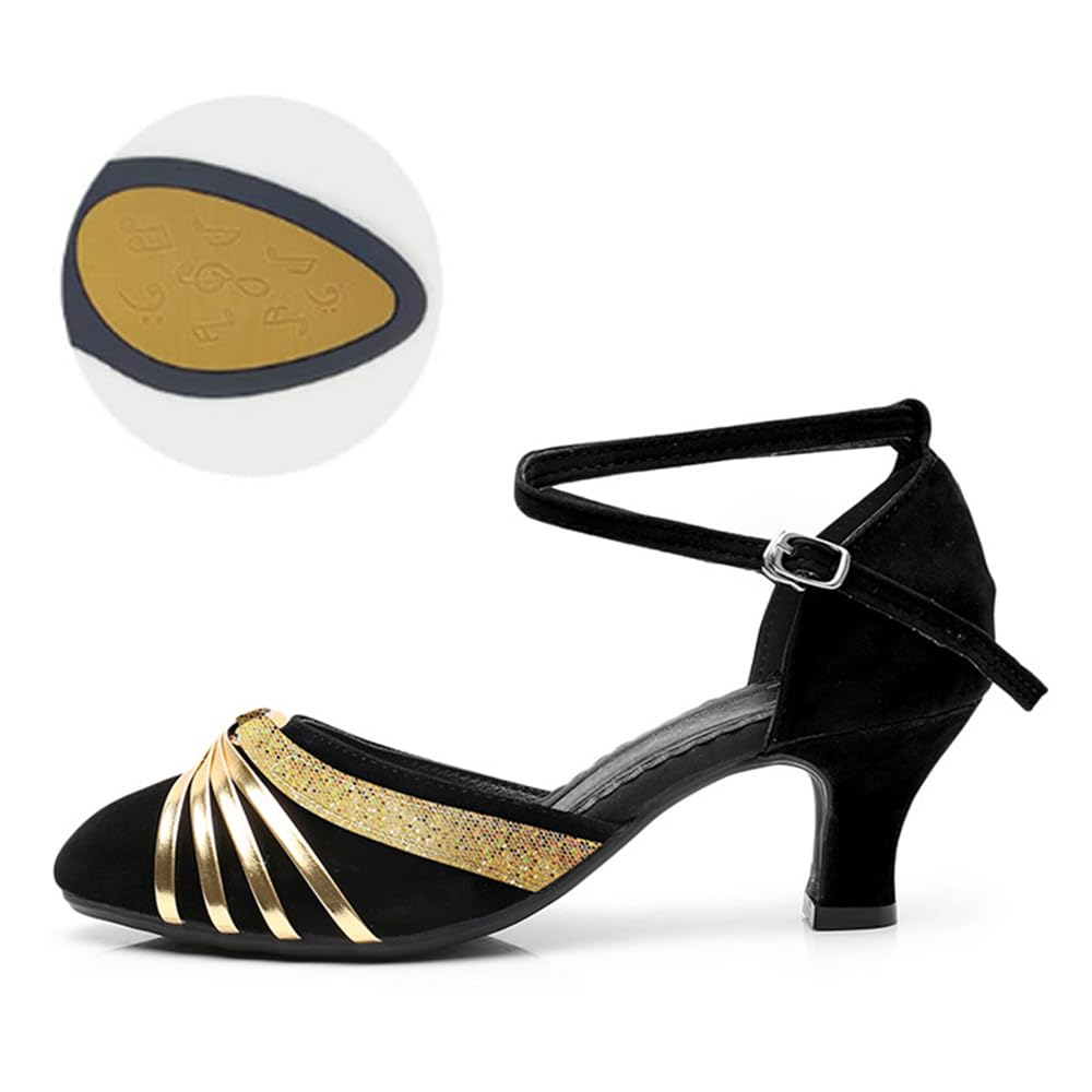 Women's Dance Shoes for Latin, Ballroom & Salsa - 5CM Heel Evening Dress Shoes for Ladies - Comfortable & Stylish Wedding, Party & Performance Shoes