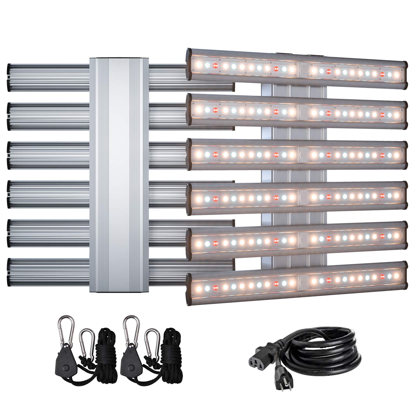 360W Full Spectrum LED Grow Light with 6 Strips (1500W Equivalent) - Advanced Plant Light for Indoor Plants, Greenhouse, Hydroponic Vegetables & Flower Growth | Perfect for Home Gardening, Vertical Farming & Commercial Cultivation