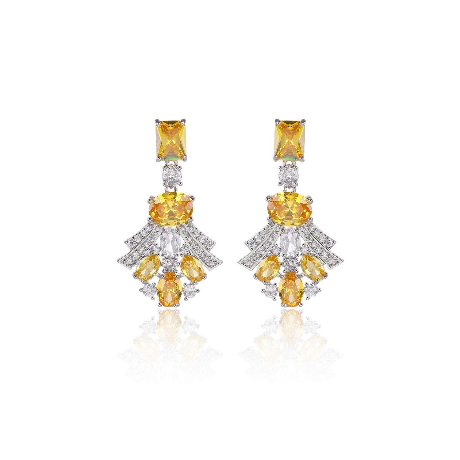 Classic Style Cubic Zirconia Drop Earrings for Women - Elegant Crystal Bridal Jewelry for Weddings, Parties & Special Occasions - Perfect Gift for Birthday, Anniversary & Graduation CE11923