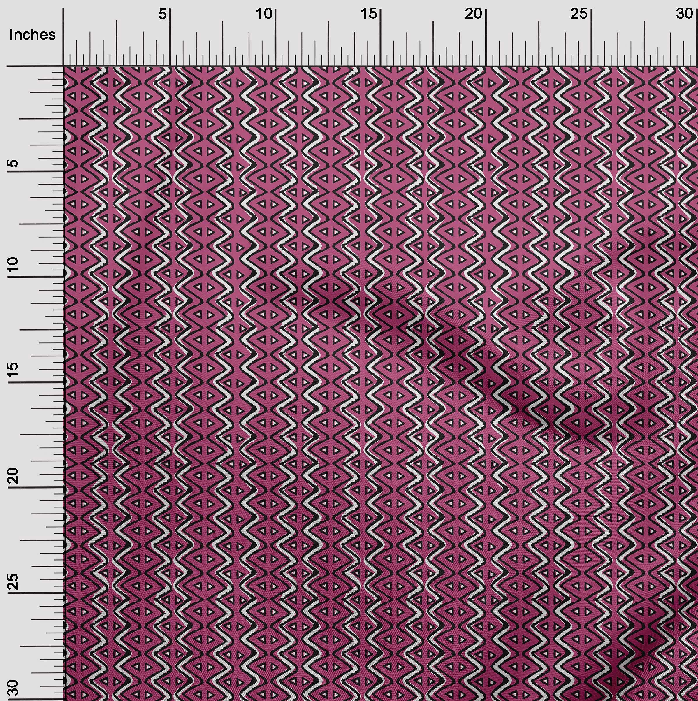 oneOone Velvet Pink Fabric Block Dress Material - 58 Inch Wide Print Fabric by The Yard | Perfect for DIY Dresses, Home Decor & Craft Projects