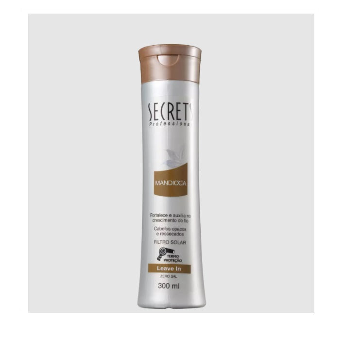 Cassava Root Leave-In Conditioner 300ml - Moisturizing & Shine Treatment for Soft, Healthy Hair | Perfect for Dry, Damaged & Curly Hair Care