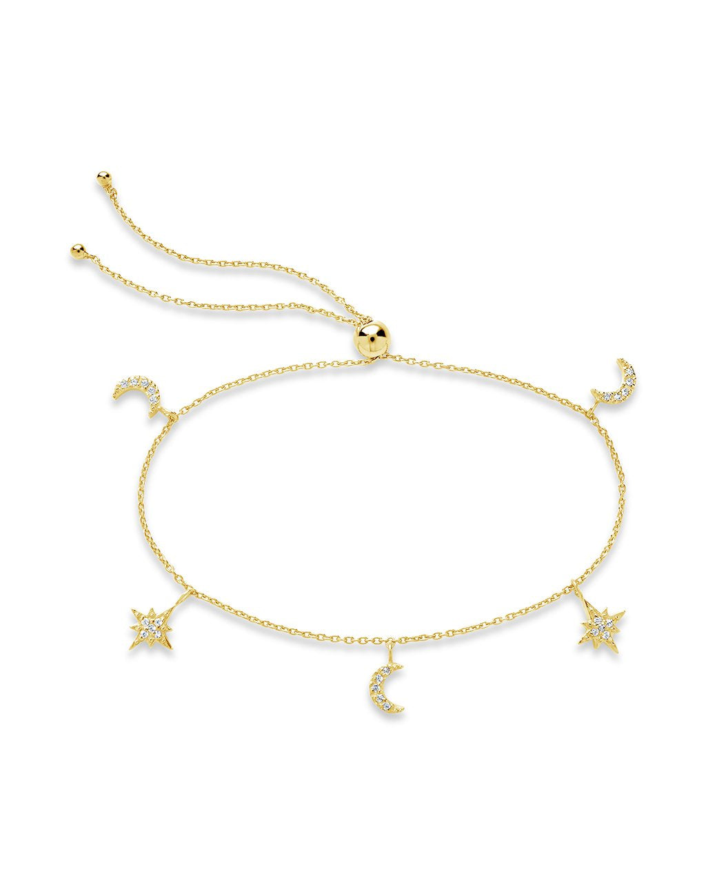 Celestial Bolo Bracelet for Women - Adjustable Beaded Boho Jewelry with Moon & Star Charms - Perfect for Festival, Yoga, and Everyday Wear