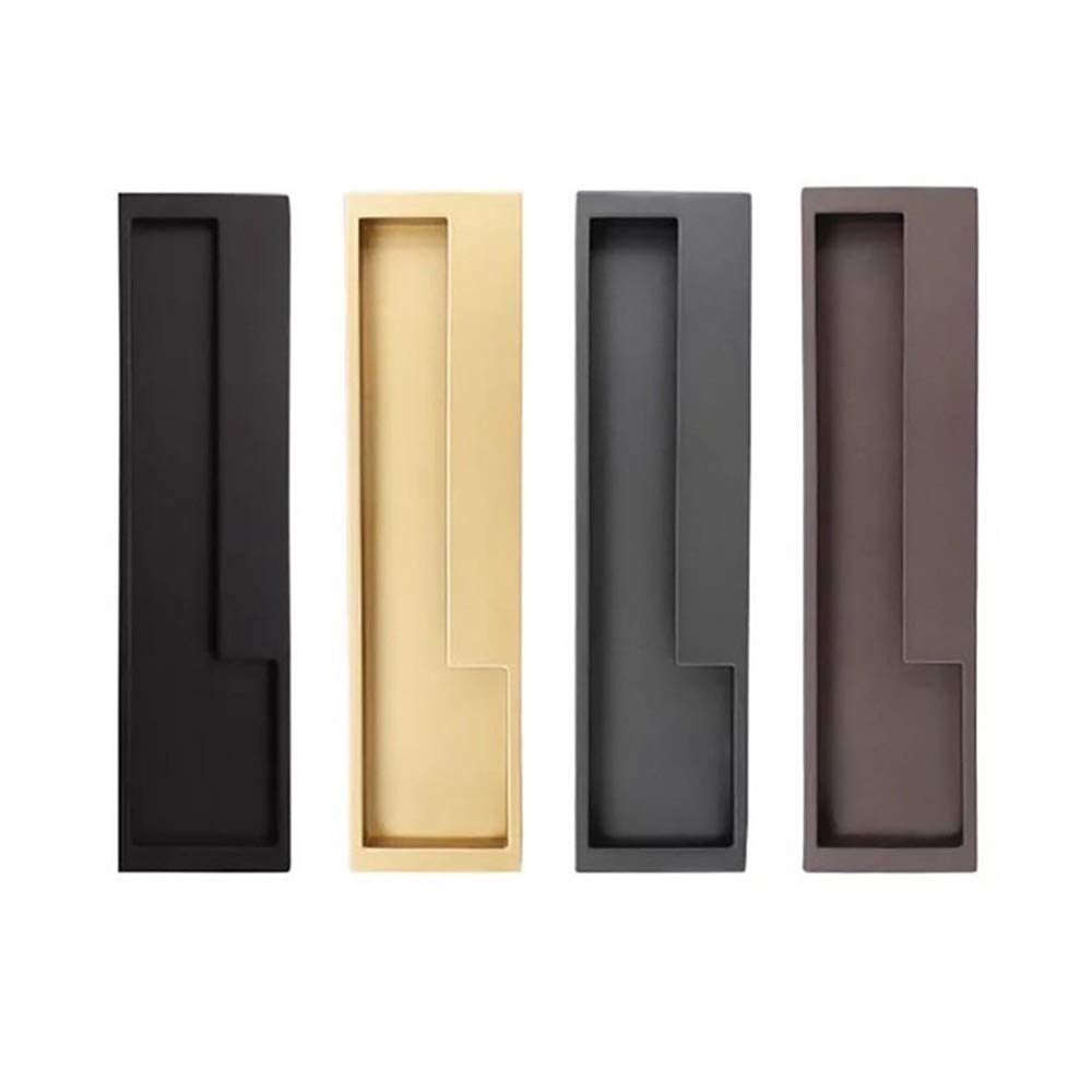 AIGUO 2 Pack Gold Barn Door Handles 7.95×2.05 Inch - Sliding Door Pulls, Cabinet & Drawer Handles, Wardrobe Hardware Accessories - Multiple Color Options - Perfect for Farmhouse, Rustic & Modern Home Decor