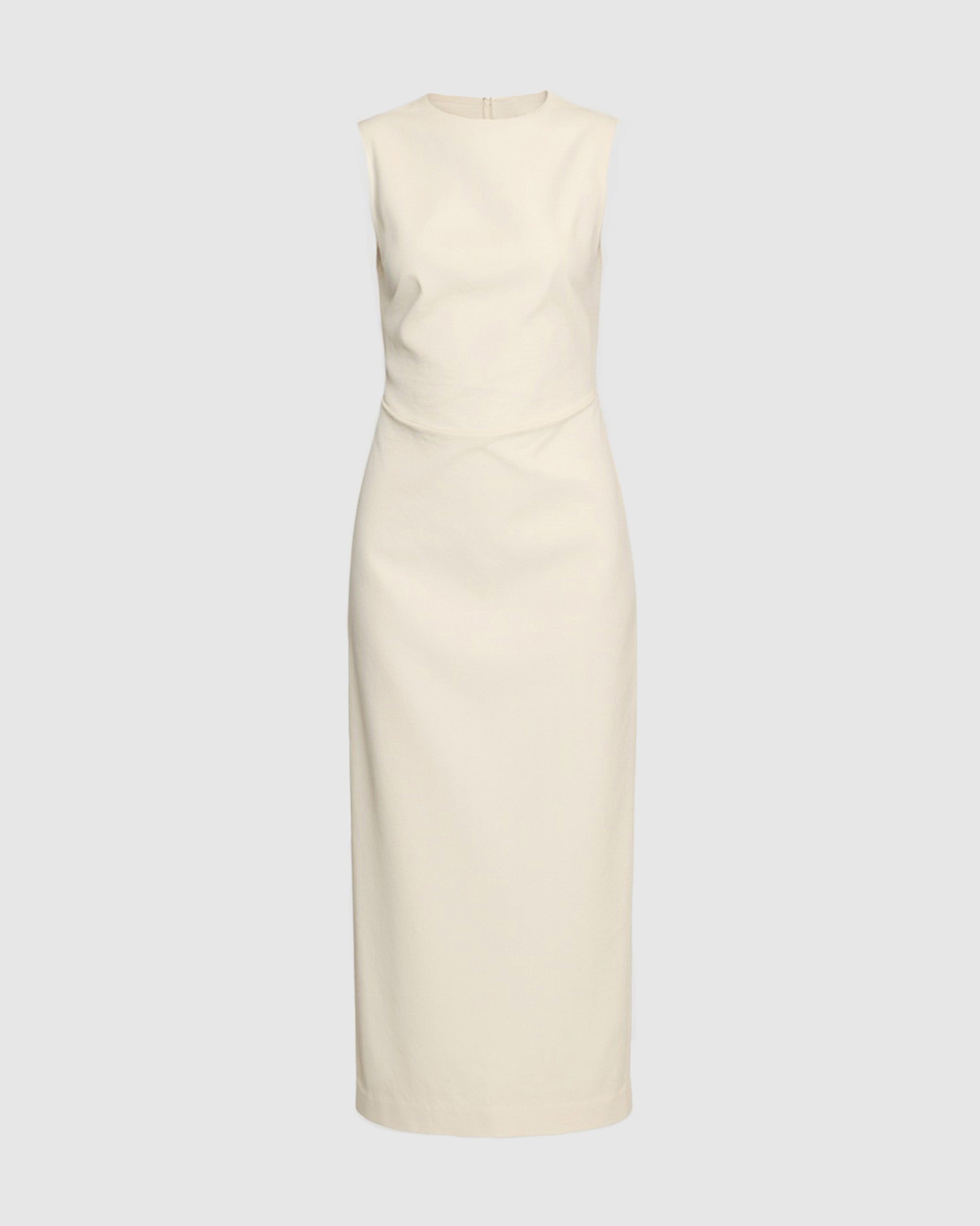 Inari Cotton Twill Boat Neck Dress - Women's Casual Summer Dress for Beach, Travel & Everyday Wear