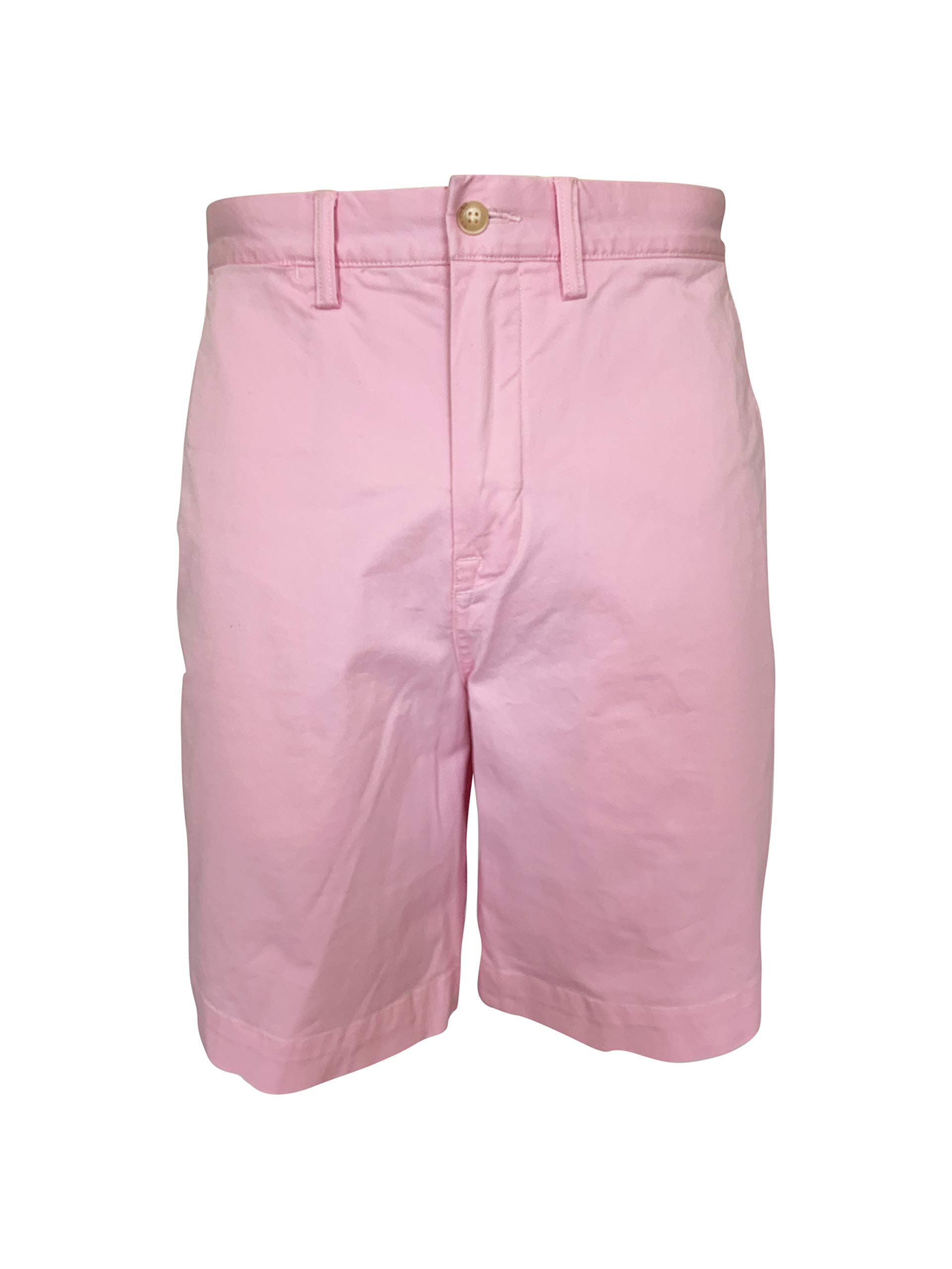 Ralph Lauren Men's Classic Fit Casual Khaki Chino Shorts - Pink, Size 34 (Perfect for Summer Outings, Beach Vacations & Casual Wear)