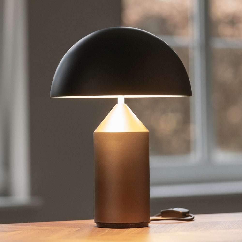Atollo Modern Metal Table Lamp - Minimalist Design for Living Room, Bedroom & Office - Dimmable LED Desk Light for Home Decor & Workspace Lighting