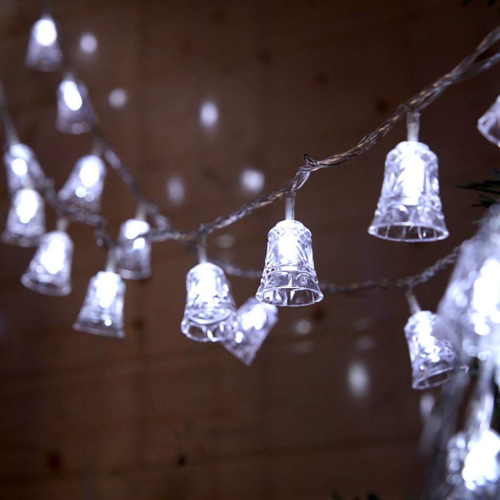 Xisheep 1.5M 10LED Christmas Bell String Lights - Waterproof Outdoor Fairy Lights for Holiday Party, Garden, Christmas Tree & Home Decoration | Perfect for Indoor & Outdoor Festive Decorations