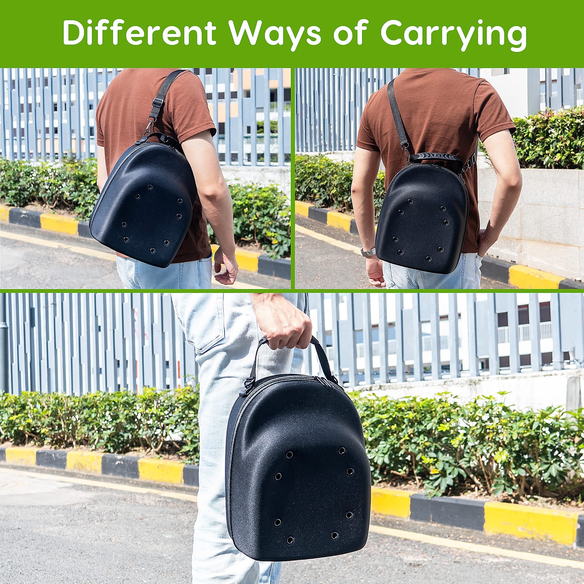 Unjumbly Baseball Cap Storage & Organizer - Travel Hat Carrier Case with Handle & Adjustable Strap - Holds 6 Caps - Perfect for Travel, Home Storage & Sports Events