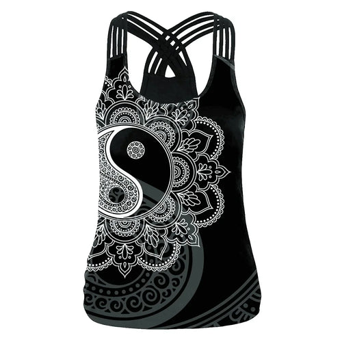 3D Printed Women's Summer Sport Vest - Quick Dry Yoga & Running Fitness Top for Active Lifestyles - Gym, Outdoor Workouts, Yoga Sessions