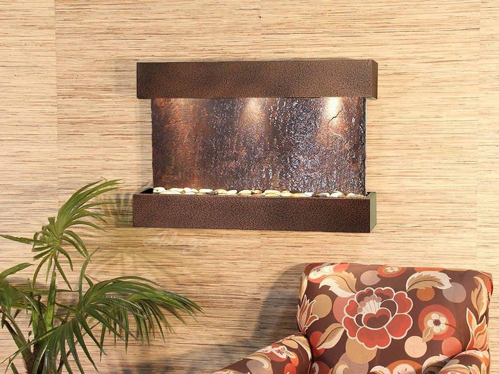 Adagio Reflection Creek Copper Vein Multi-Color Natural Slate Tile RCS5004 - Perfect for Kitchen Backsplash, Bathroom Walls & Fireplace Surrounds