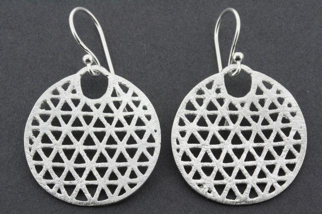 Stylish Patterned Cutout Circle Disc Earrings for Women - Trendy Boho Chic Jewelry for Parties, Weddings & Everyday Wear