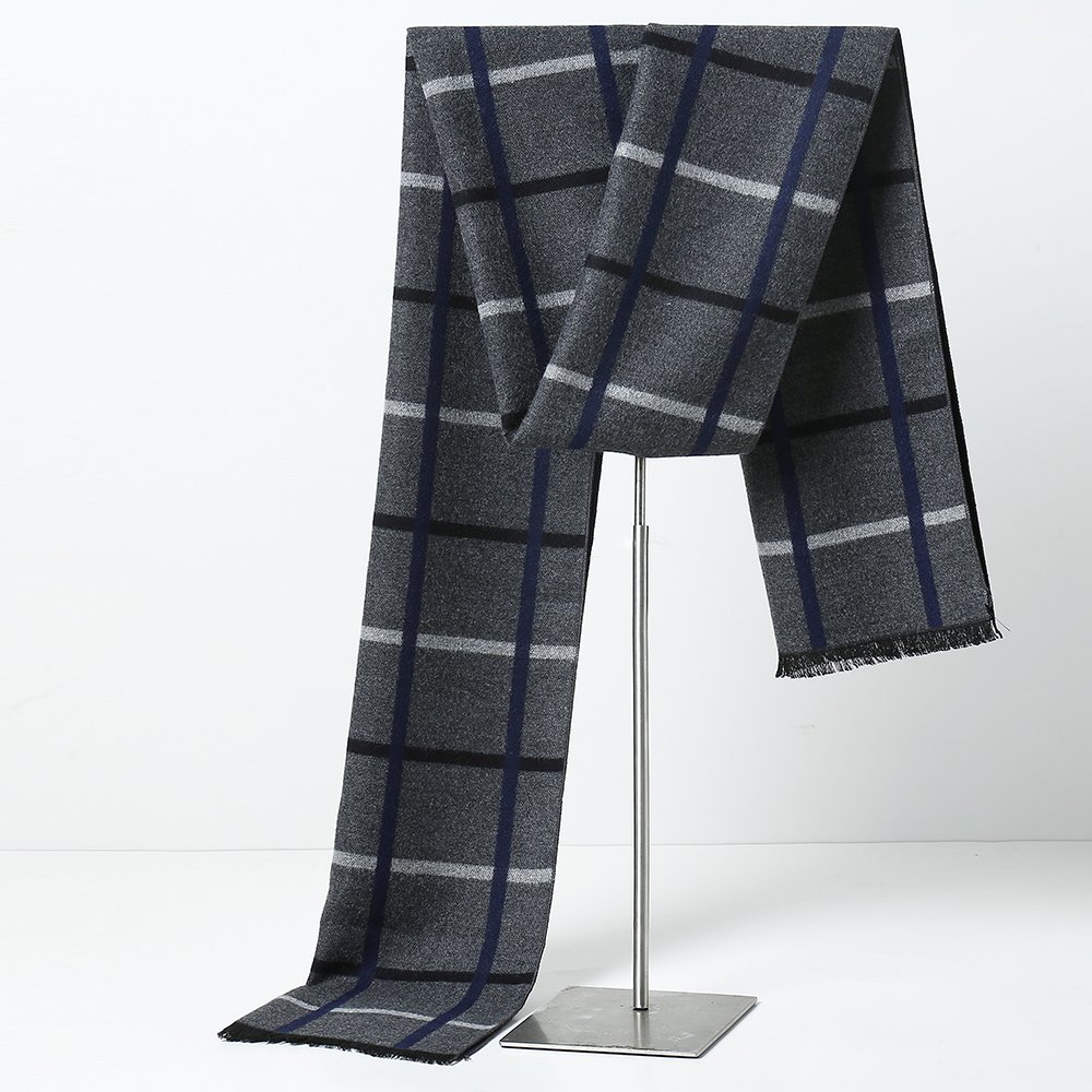 OHAYOMI Men's Winter Scarf - Soft & Warm Fashionable Formal Scarves for Men - Perfect for Office, Business, and Cold Weather Outfits