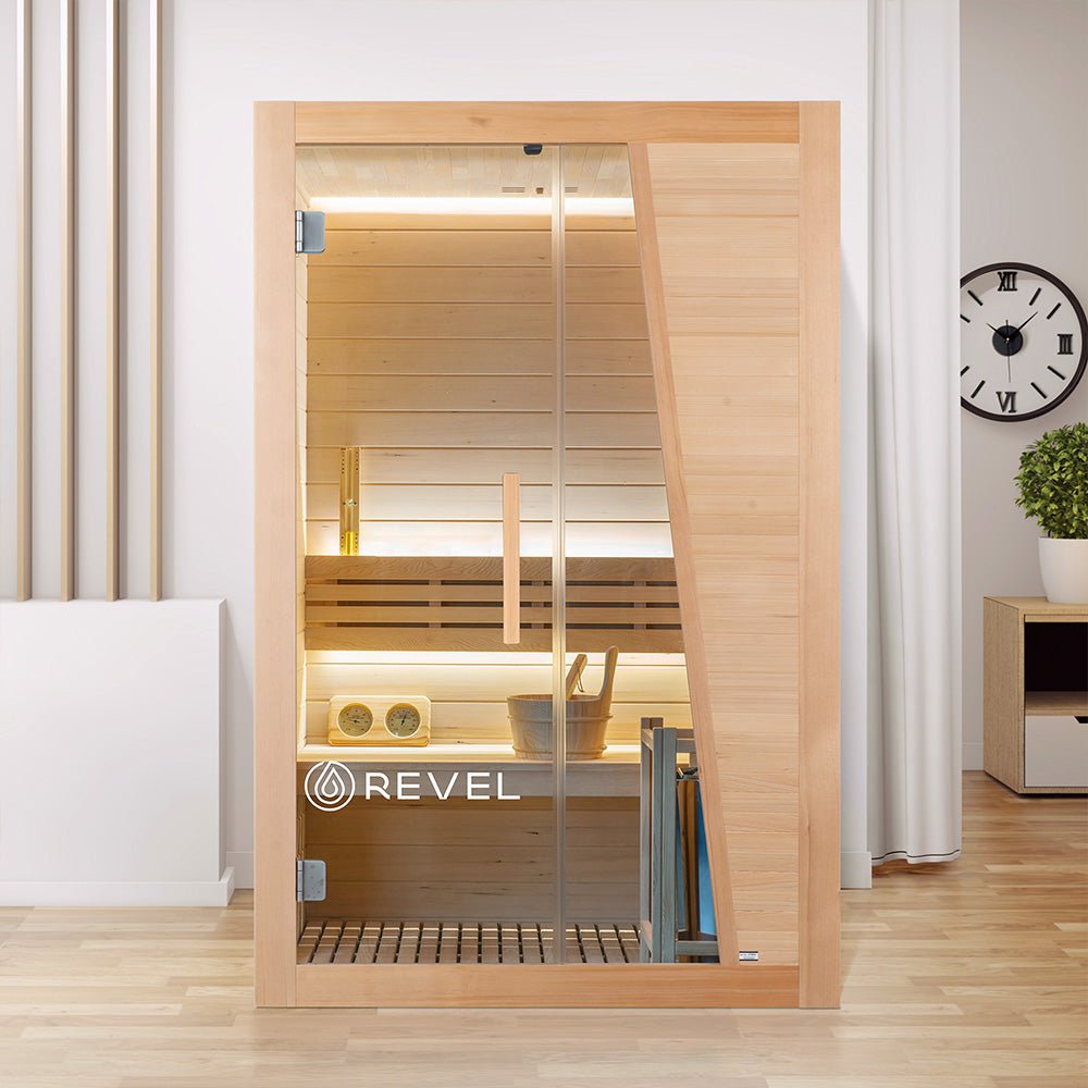 Premium 2-Person Traditional Finnish Sauna - Revel Recovery Tampere - Perfect for Home Relaxation & Detox