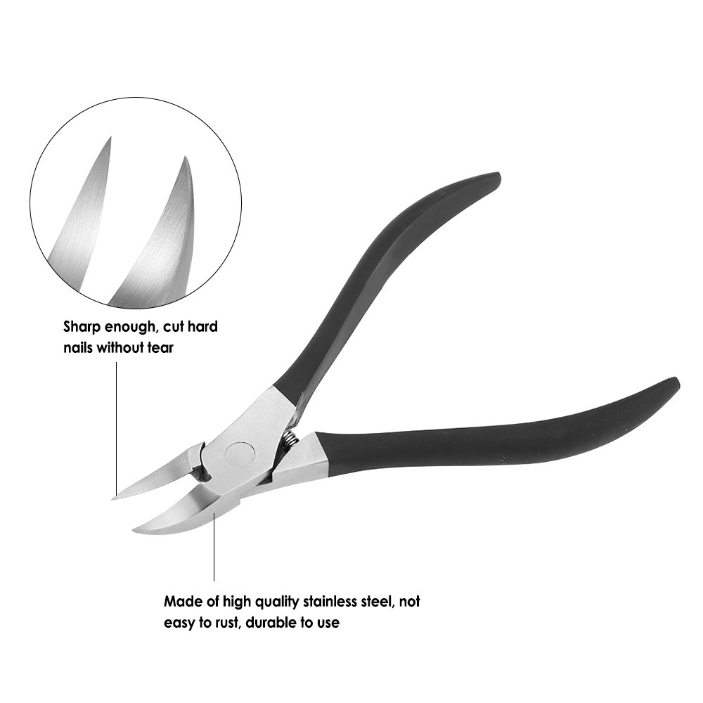 Ubersweet® Ingrown Toenail Correction Kit - Professional Nail Nipper, Cuticle Remover & Nail File for Toenail Treatment - Pedicure Tools for Pain Relief & Nail Care - Perfect for Home Use & Salon Professionals