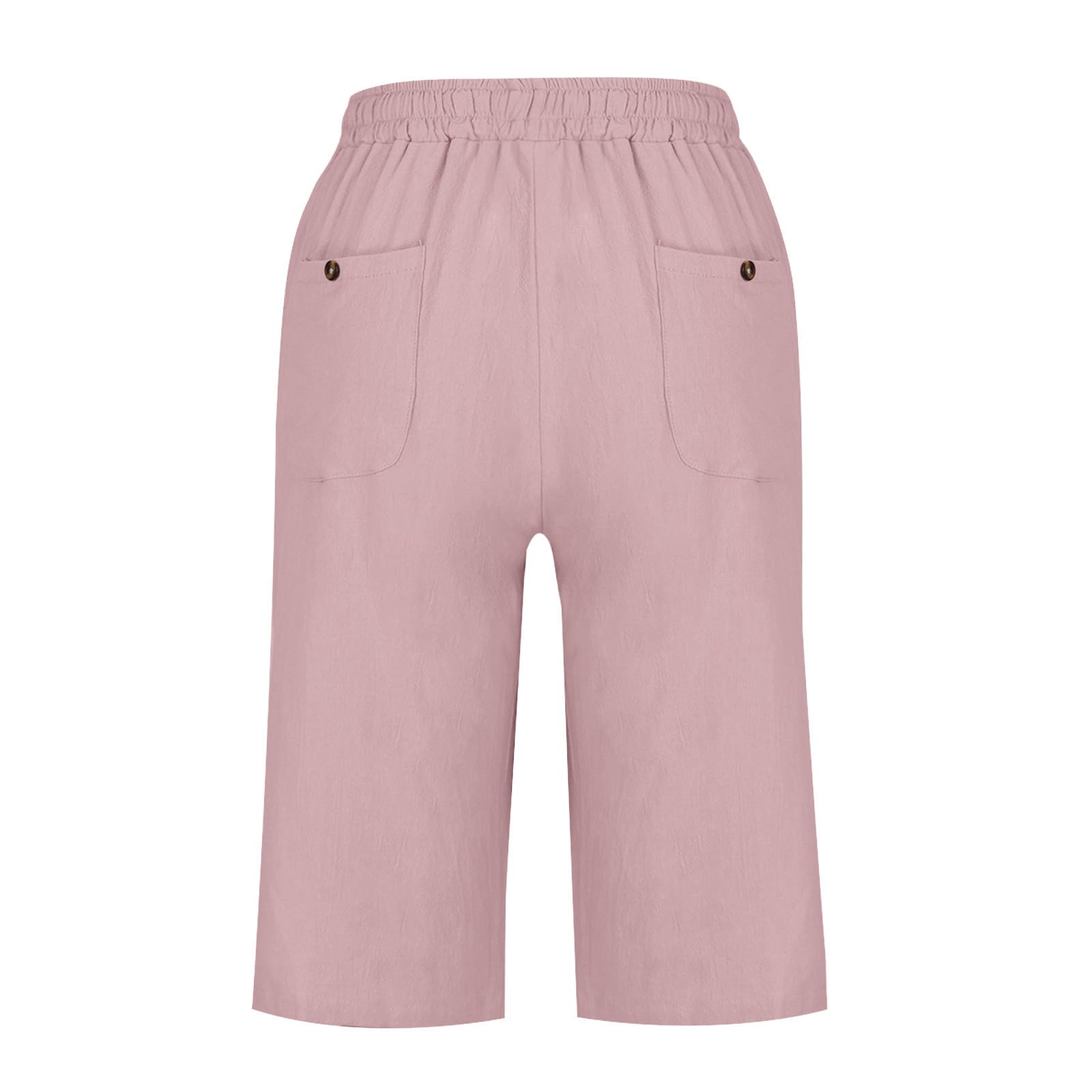 Women's Lace Drawstring Bermuda Shorts - Soft Cotton Linen Summer Lounge Shorts for Casual Wear & Spring Fashion 2024 | Perfect for Beach Vacations, Yoga, and Relaxing at Home