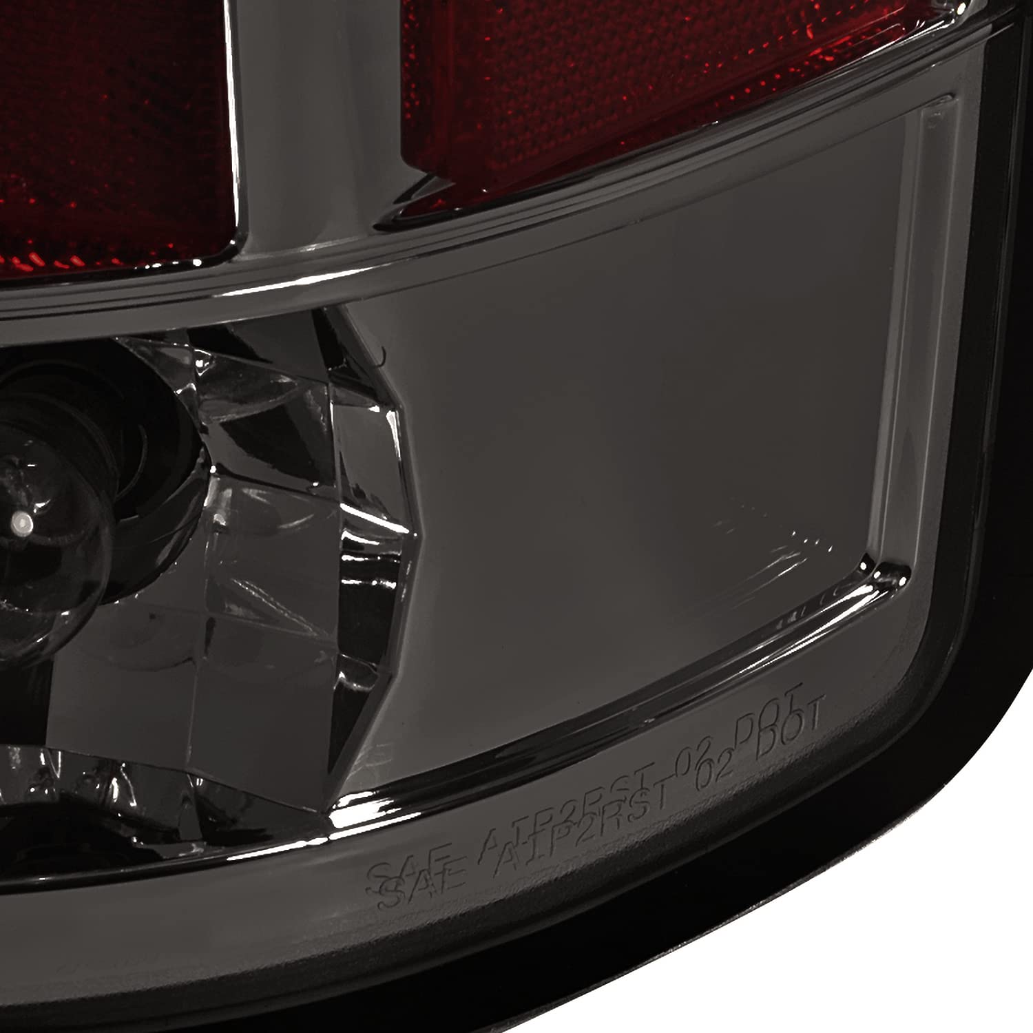 SPEC-D TUNING Smoke Lens LED Tail Lights for 2002-2006 Dodge Ram 1500/2500/3500 - Left & Right Pair Assembly - Upgrade Your Truck's Style & Safety for Night Driving & Off-Road Adventures