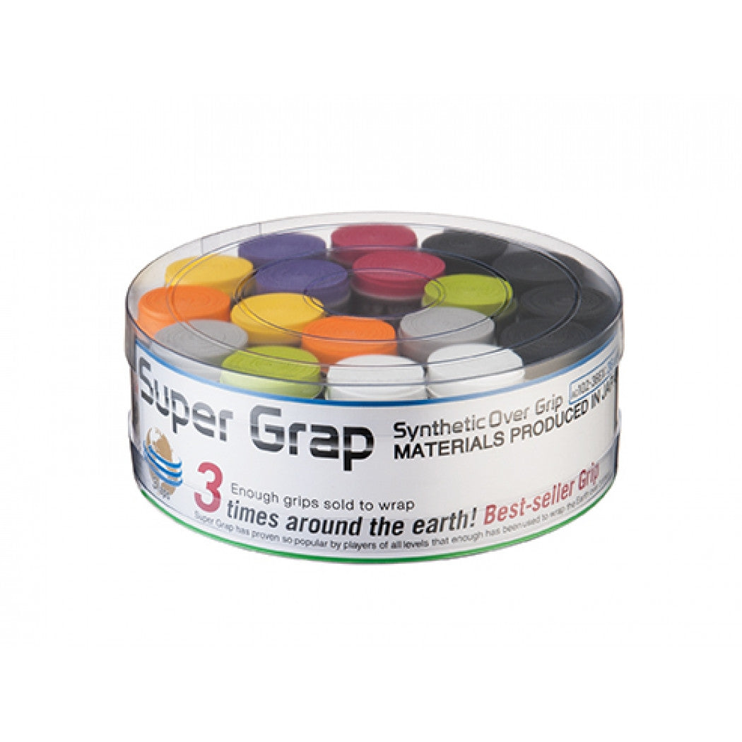 Yonex AC102EX Super Grap Overgrip - Box of 36 (3 Rolls) - Premium Tennis & Badminton Grip for Enhanced Sweat Absorption & Control - Perfect for Competitive Play & Training Sessions