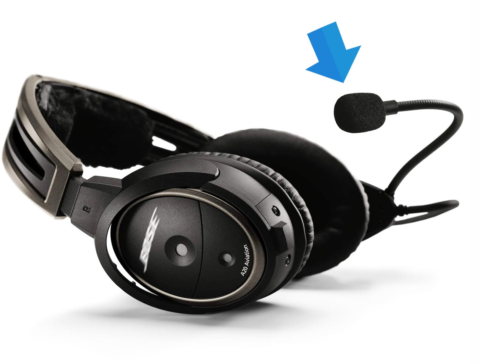LEFXMOPHY Replacement Mic Cover for Bose A20 & A30 Aviation Headsets - 3-Pack Foam WindScreen Pop Filter (Not Compatible with Proflight Series 2) - Perfect for Pilots, Flight Training & Noise Reduction in Cockpits