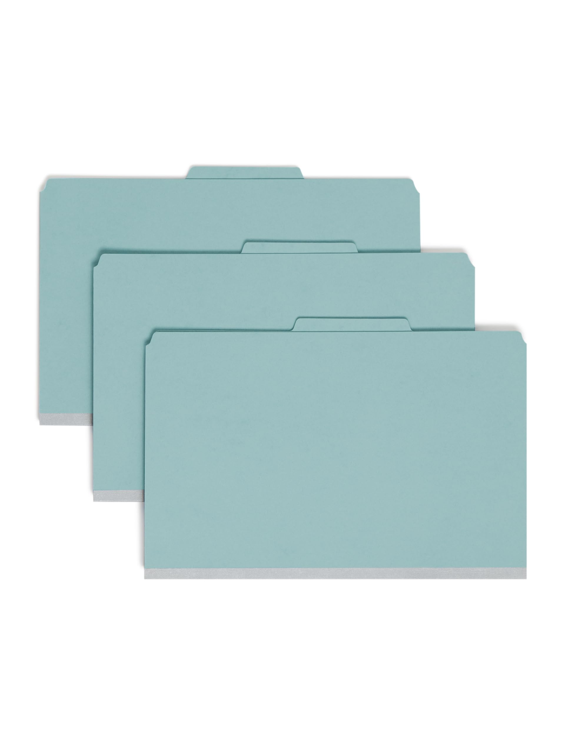 Smead Pressboard Classification File Folder with SafeSHIELD Fasteners - 2 Dividers, 2