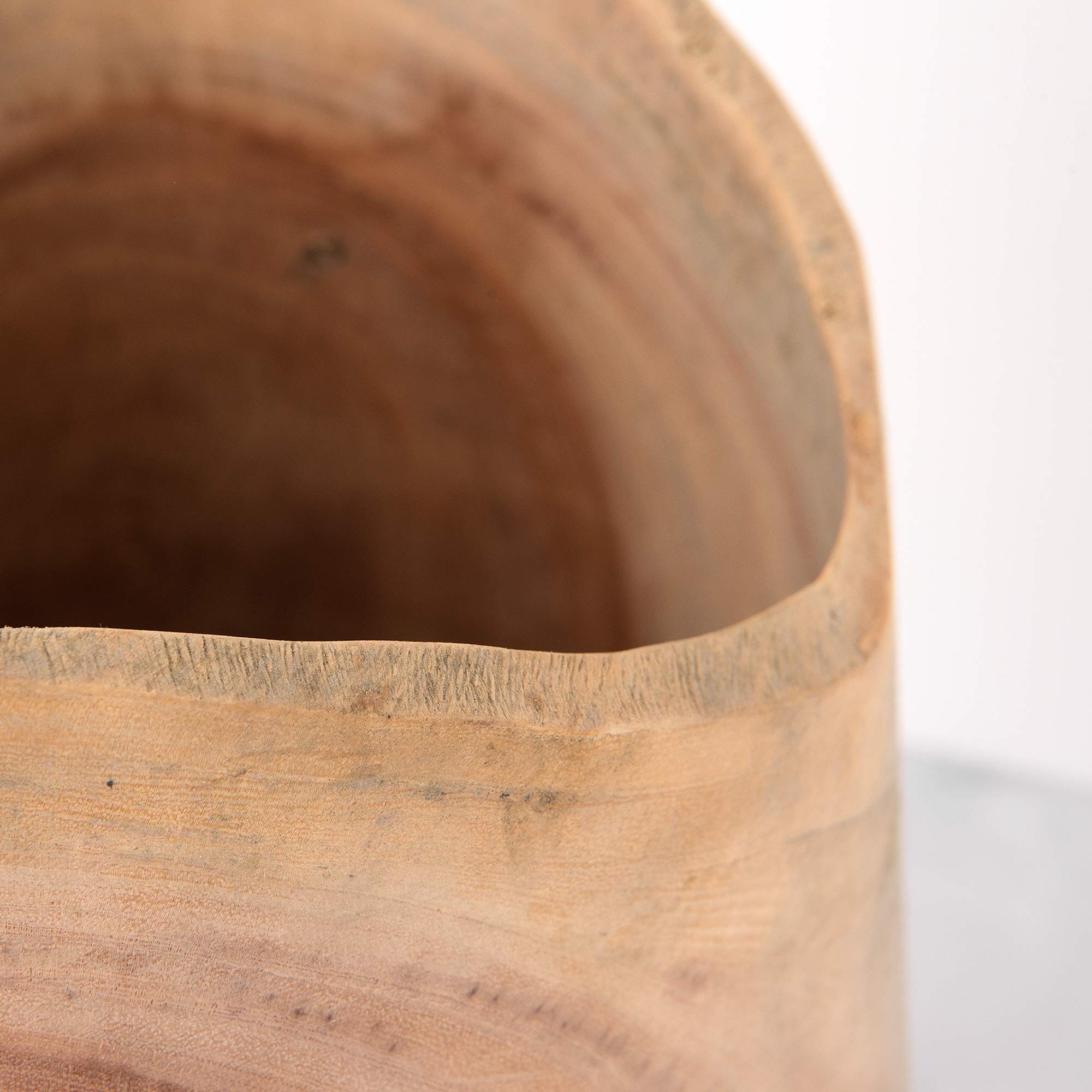 Best Home Fashion Junglewood Vase - Handcrafted Wooden Flower Vase for Modern Farmhouse Decor, Wedding Centerpieces & Boho Home Decor
