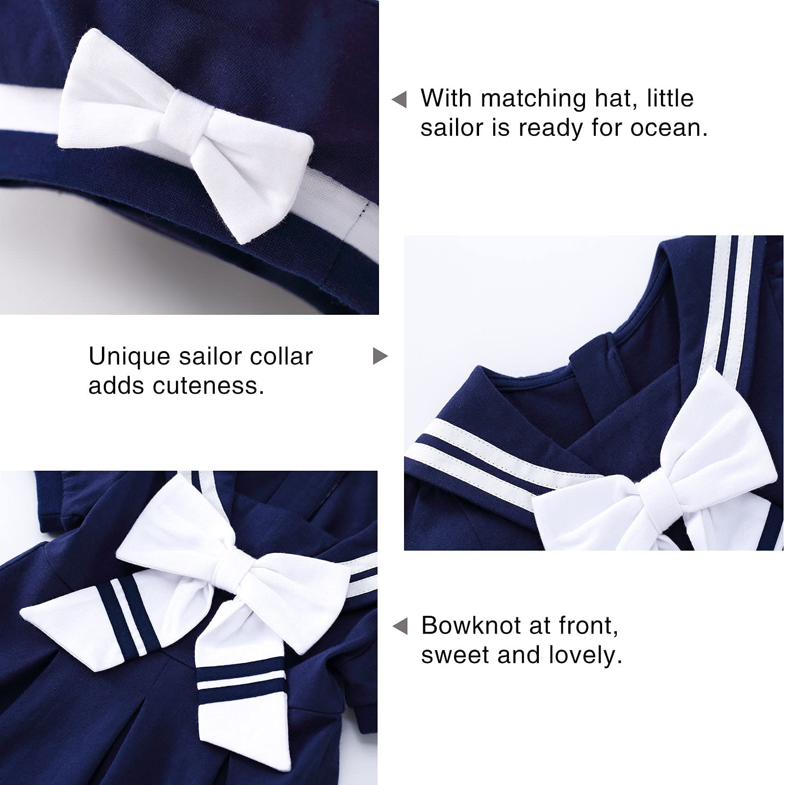 Adorable Nautical Baby Girl Dresses for 0-4 Years | Cute Sailor Outfits for Toddlers & Infants | Perfect for Beach Vacations, Birthday Parties & Family Photos