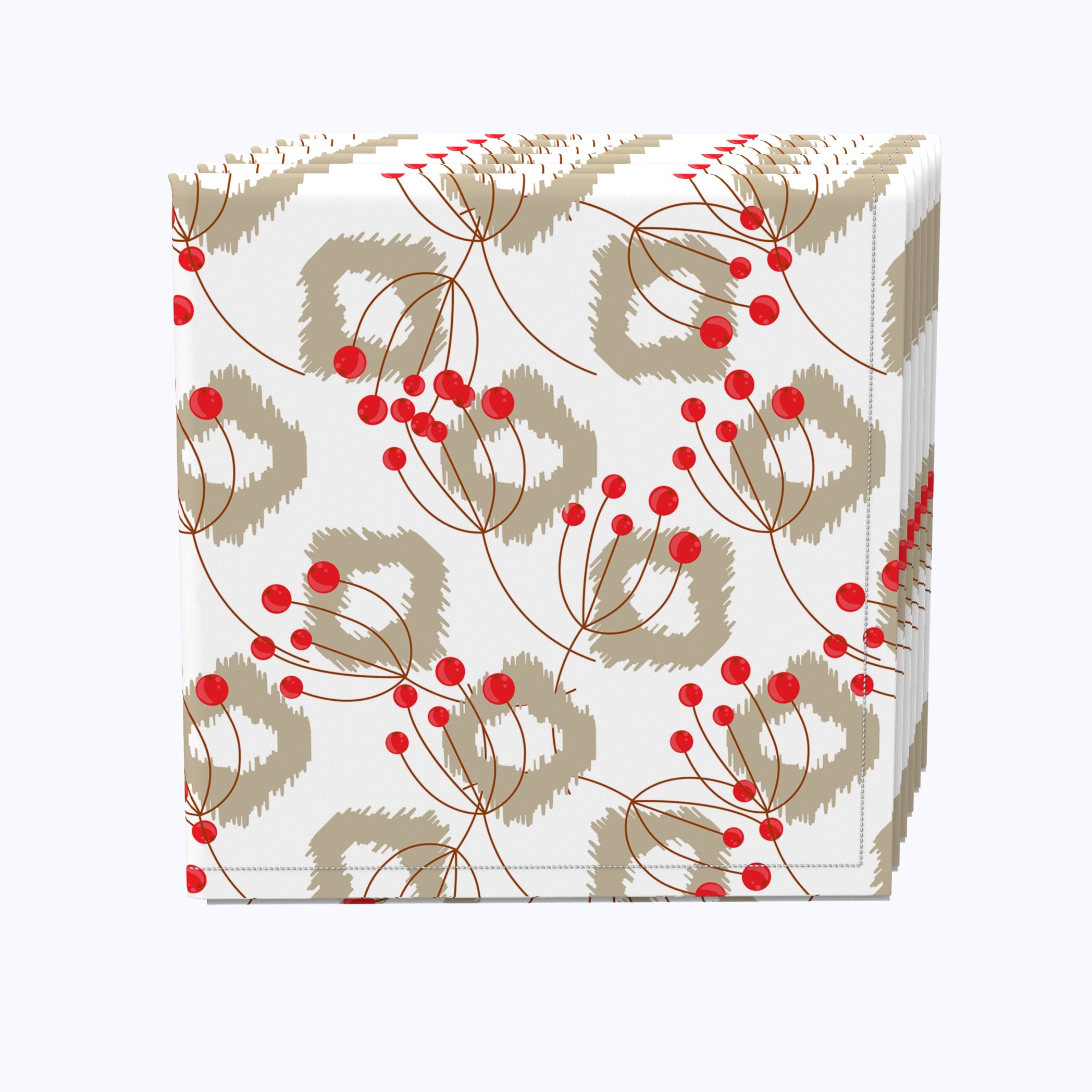 Premium Berry Clusters Pattern Paper Napkins - 120 Count, 2-Ply Disposable Party Napkins for Weddings, Birthdays & Holiday Celebrations - Elegant Table Decor for Dinner Parties & Special Events